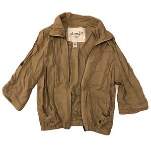 American Rag Zip-Up Jacket, Size Small, Beige